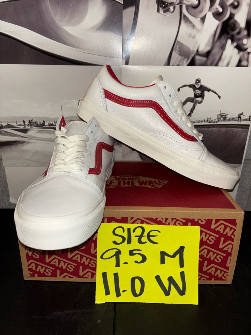 Vans Old Skool Leather sz 9.5 Men’s 11.0 Women’s
